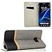 Produktbild zanasta Tasche kompatibel mit Samsung Galaxy S7 Edge Hülle Flip Case Schutzhülle Handytasche mit Kartenfach Grau