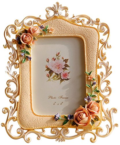 Giftgarden 10x15 Blüte Bilderrahmen beige Dekoartikel Geschenke Freunde