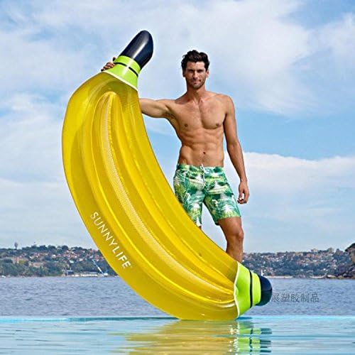 PEOONZ PROONZ ThickenEnvironmentalProtectionPvcWaterAdultInflatableBananaFloatingRowFloatingSingleBananaBoatMountSwimRing