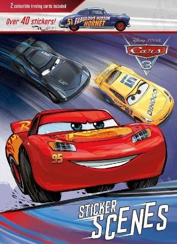 Disney Pixar Cars 3 Sticker Scenes: 2 Collectible Trading Cards Included
