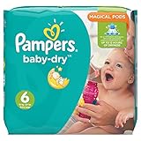 Pampers Baby-Dry Nappies Monthly Saving Pack - Size 6, Pack of 124