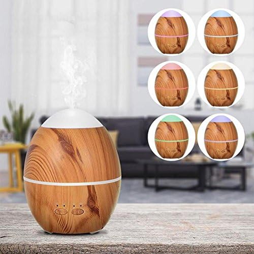 Aroma Diffuser Air Purifier with 7 Colour LED Lights 3 Timer Settings, Waterless Auto Shut-off - 300ml