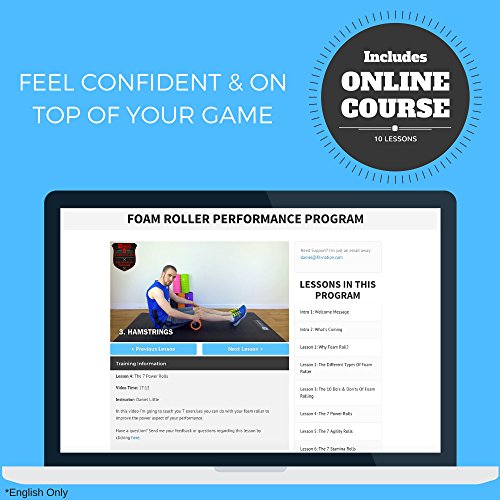 Fit Nation Faszienrolle – Foam Roller Set zur Selbstmassage mit Übungsbuch – Sport Massagerolle Für Anfänger, Profis, Damen & Herren - 4