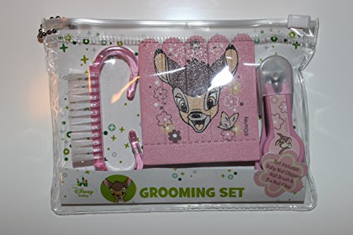Disney Baby Bambi Grooming Set Mini Travel Kit Bag Clippers Nail Brush And 5 Nail Files