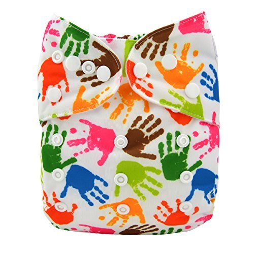 Alva Baby New Design Reuseable Adjustable Washable Pocket Cloth Diaper Nappy + 2 Inserts YA135-EU