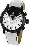 Jacques Lemans Herren-Armbanduhr XL Porto Chronograph Quarz Leder 1-1792D