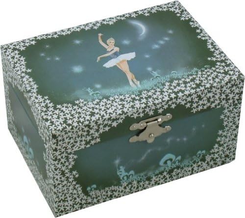 Midnight Balerina Musical Jewellery Box Plays Swan Lake by MAGICALMUSIC