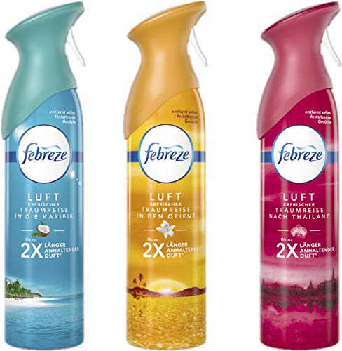 Preisvergleich Produktbild Febreze Set Traumreise Lufterfrischer Orient + Karibik + Thailand 3x300ml