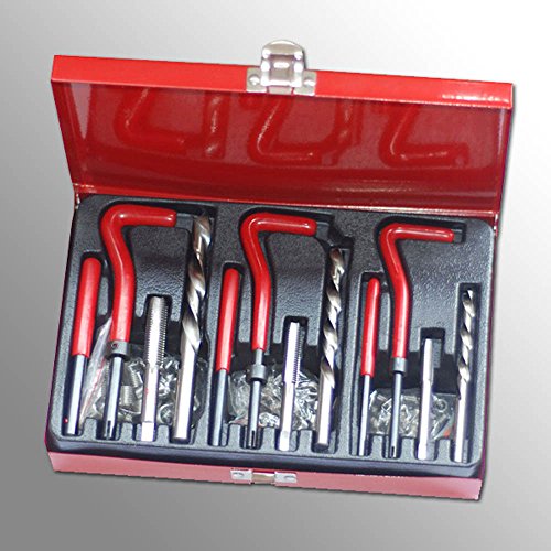 VINGO® Gewinde Reparatur Set 88tlg M6-M8-M10 Innen Gewindereparatur Hülsen Einsätze