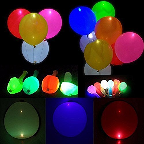 LED Leuchtende Luftballons Blinkendes Licht 32 Stück - Gemischte Farbe für Weihnachten / Geburtstag / Hochzeitsfest