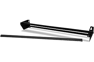 MegaMaxx Wall Mount Kraft Brown Paper Roll Holder with Cutting Bar for Office, Home, Restaurant, Coffee Shop- 650mm Wider Craft Roll Holder (665x130 mm, Black)