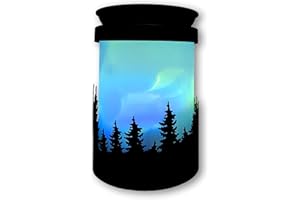 Cello Aurora Northern Lights Electric Melt Burner – Colour-Changing Wax Melt Warmer, Lamp & Oil Burner, Aurora Light Projector, Home & Living Room Fragrance Decor, Relax Diffuser Gift, Autumn Present