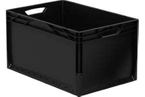 Surplus Systems Euronormbox caja Vollwand 60 x 40 x 32 cm negro