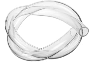 Othmro 1 tubo flessibile in PVC morbido diametro interno 19 mm, diametro esterno 24 mm, lunghezza 1000 mm, tubo rotondo in plastica per porte elettriche, finestre, trasparente