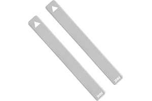 OTKARXUS Lot de 2 règles d'épaisseur d'argile 2/3/4/5/6 mm en acrylique transparent, guide de profondeur de roulement, guides d'épaisseur, baguettes de poterie pour travaux manuels à la maison