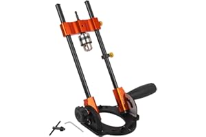 O'SKOOL Multi-Angle Drill Guide for Cordless Drills, Adjustable from 0 to 60 Degrees for Flat and Round Workpieces