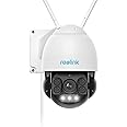 Reolink 5MP PTZ WiFi Security Camera Outdoor, 5X Optical Zoom, 190ft Full-Color Night Vision, 2.4/5GHz WiFi Camera with Human/Vehicle Detection, Auto Tracking, 360° View, 2-Way Audio, IP66, RLC-523WA