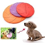 Naturgummi Hundefrisbee, NNIUK Dog Disc/ Hunde Frisbee/ schwimmende Wasser Hundespielzeug/ schwimmfähige Frisbee Hund/ Dog Frisbee Disc - das beste Geschenk für Ihre schöne Haustier, Farbe zufällig.