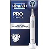 Oral-B Pro 3 Electric Toothbrush For Adults, 1 Cross Action Toothbrush Head, 3 Modes, Oral B Electric Toothbrush With Pressur
