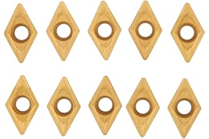 JEANOKO 10 Uds DCMT11T308 DCMT32.51 Torno CNC indexable Insertos de carburo sólido Cuchillas Torno Cortador Herramienta de torneado para procesamiento de Acero