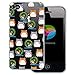 Produktbild dessana Comic Tier Pattern transparente Schutzhülle Handy Case Cover Tasche für Apple iPhone 4/4S Hamster Laufrad