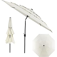 WOLTU Parasol 240cm, Balkonscherm, Strandscherm, Uv Bestendig Waterdicht 45 Graden Draaibaar Met Handslinger Draagtas Zonwering Balkon Tuin Terras Zeshoekig Donkergrijs 1450880382