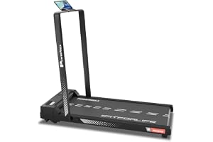 PowerMax Fitness Walkpad 3HP Compact Motorized Treadmill for Home-Office Use with Remote Control, Walking Pad for Max User 110Kg,Top Speed 10Km/H,1000X400Mm Running Deck,LED Display,iPad Holder,Black