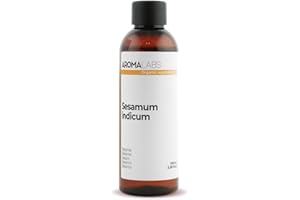 Sésame BIO (Sesamum indicum) - 100 mL - Huile Végétale Vierge et Certifiée AB - Aroma Labs - Made in France
