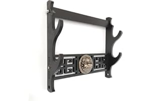 AFuex Sword Display Halter Wandhalterung Katana Samurai-Schwerter für Wand Schwerthalters,2 Tier