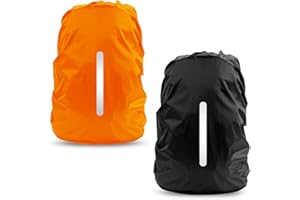 LAMA Pokrycie przeciwdeszczowe dla plecaka, 2 Pakiety Wodoodporny Odkryty Plecak Pokrywa Plecak na Deszcz/Anty-Pyłek/Antykradzież/Kolarstwo/Turystyka/Camping/w podróży/Odkryty aktywność