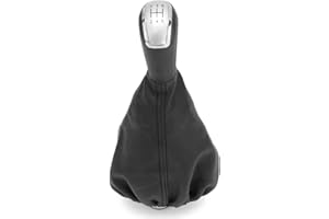 Viviance 5 Gang Schaltknauf Gaiter Cover kompatibel mit Mercedes A Klasse W168 97-04 C-Class W202 BJ(93-01) W208 E-Class W210 S203 2004-2012