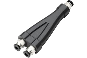 ANRBB Connecteur PTFE 2 En 1 Compatible Imprimante 3D, Répartiteur Filament Avec Double Entrée Et Une Sortie, Accessoire Adapté Pour P1S P1C X1C X1E Creality Voron, Tubing Connector Haute Température