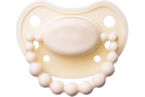 LUU - Schnuller 3-6 Monate - Babyschnuller aus medizinischem Silikon, Unterstützt die korrekte Entwicklung der Mundhöhle & Zähne, Stillfreundlich, BPA-frei - American Cream