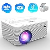 【Bluetooth & Lautsprecher】: Der eingebaute Stereo Surround Lautsprecher des Projektoren, jeder Detail-Soundeffekt wiederhergestellt, damit Sie die Genussgeräusche in verschiedenen Szenen genießen können. Mit Bluetooth können Sie jederzeit Ihren idealen Bluetooth-Lautsprecher drahtlos verbinden.