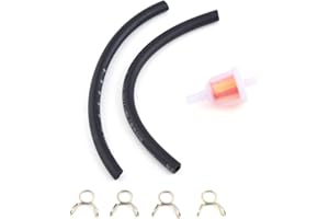 ARAMOX in line mini moto Fuel line Filters Small Engine, Car In Line Gas 1x Oil Universal Motorcycle quad moped motorbike Gasoline Inline Fuel Filter Kit With Tubing Clips