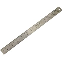 Faithfull Edelstahllineal 1 Meter – Mit Metrischer & Imperialer Teilung, Umrechnungstabelle, 30 Mm Breit, Inkl. Aufhängeöse