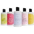 Arata Body Washes - Pack of 5 | Contains Rose & Patchouli Body Wash, Vitamin C Body Wash, 1% Salicylic Acid Body Wash, Cherry Blossom Body Wash, Lemon & Mint Body Wash | Net 1500 ML