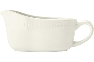 Mikasa Cranborne Salsera de gres, crema, 300 ml para salsas, salsas y natillas, perfecto para cena de domingo, apto para lavavajillas y microondas