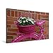 Produktbild Premium Textil-Leinwand 90 cm x 60 cm quer, Pink | Wandbild, Bild auf Keilrahmen, Fertigbild auf echter Leinwand, Leinwanddruck: Dekoratives Fahrrad (CALVENDO Mobilitaet)