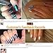 FairyGlo 5 Colours Gel Nail Polish UV LED Soak Off Platinum Varnish Bling Lacquer Nail Art Gift Set Manicure Collection New 10ml C58001