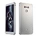 Produktbild LG G6 Hülle,G6 Metall Cover,WIWJ Metall Case Cover 2 in 1 Aluminium Rahmen Zurück Rückseite Bumper Case Metal Hülle Ultra Dünn Schutzhülle für LG G6-Silbergrau