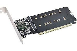 CHENYANG Adattatore CY M.2 NVME a PCIe, doppio 2X 4X NVME M.2 AHCI a PCIE Express 3.0 Gen3 X8 X16 Raid Card Adapter VROC Raid0 Hyper Adapter