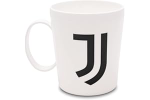 ILS I LOVE SHOPPING Tazza Ufficiale Bicchiere in plastica 360ml per Microonde con manico Tifoso colazione BPA-free Made in Italy - JUVENTUS