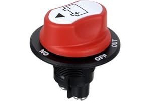 Jtron Batterieschalter DC12-50V 50A batterieschalter trennschalter kfz boot auto 3 Positionen (50A)