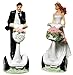 Produktbild Braut und Bräutigam auf Zweirad Roller für Hochzeitstorten. 2 Figuren