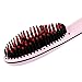 NiceTime Brush Hair Straightener, Instant Magic Silky Straight Hair Styling, Anion Hair Care, Anti Scald, Zero Damage, Massage Straightening Irons, Detangling Hair Brush (Pink)