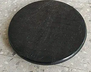 Meenakari Chakla | Pure black Marble Roti Rolling Board | Roti Maker| Roti Maker | Phulka Maker | Rolling Pin Board or Round Board | Chapati Maker chakla for Home & Kitchen.