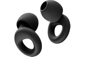 HOYIO 2 Pares Tapones Oidos Ruido Dormir, Tapones Oidos Cancelacion de Ruido 27 dB para Dormir Concierto Festival, Reutilizables y Lavables Suave, 8 Almohadillas en XS/S/M/L, Earplugs, Negro