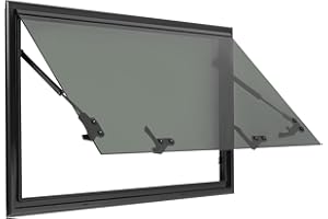 NADINEDUTOL Finestra laterale per roulotte, finestre laterali e camper, finestra a spinta esterna, con tenda avvolgibile integrata e zanzariera per roulotte, furgone, camper (B-800 x 500 mm)