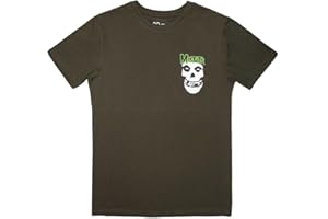 Rock Off officially licensed products Misfits Mini Skull and Logo T Shirt